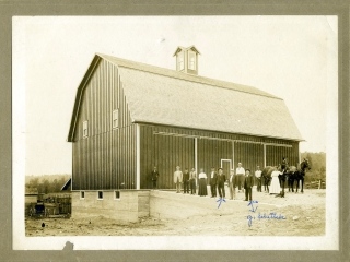 New barn finished in fall of 1911